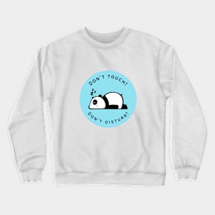 Cute Sleeping Panda Cartoon Design Crewneck Sweatshirt